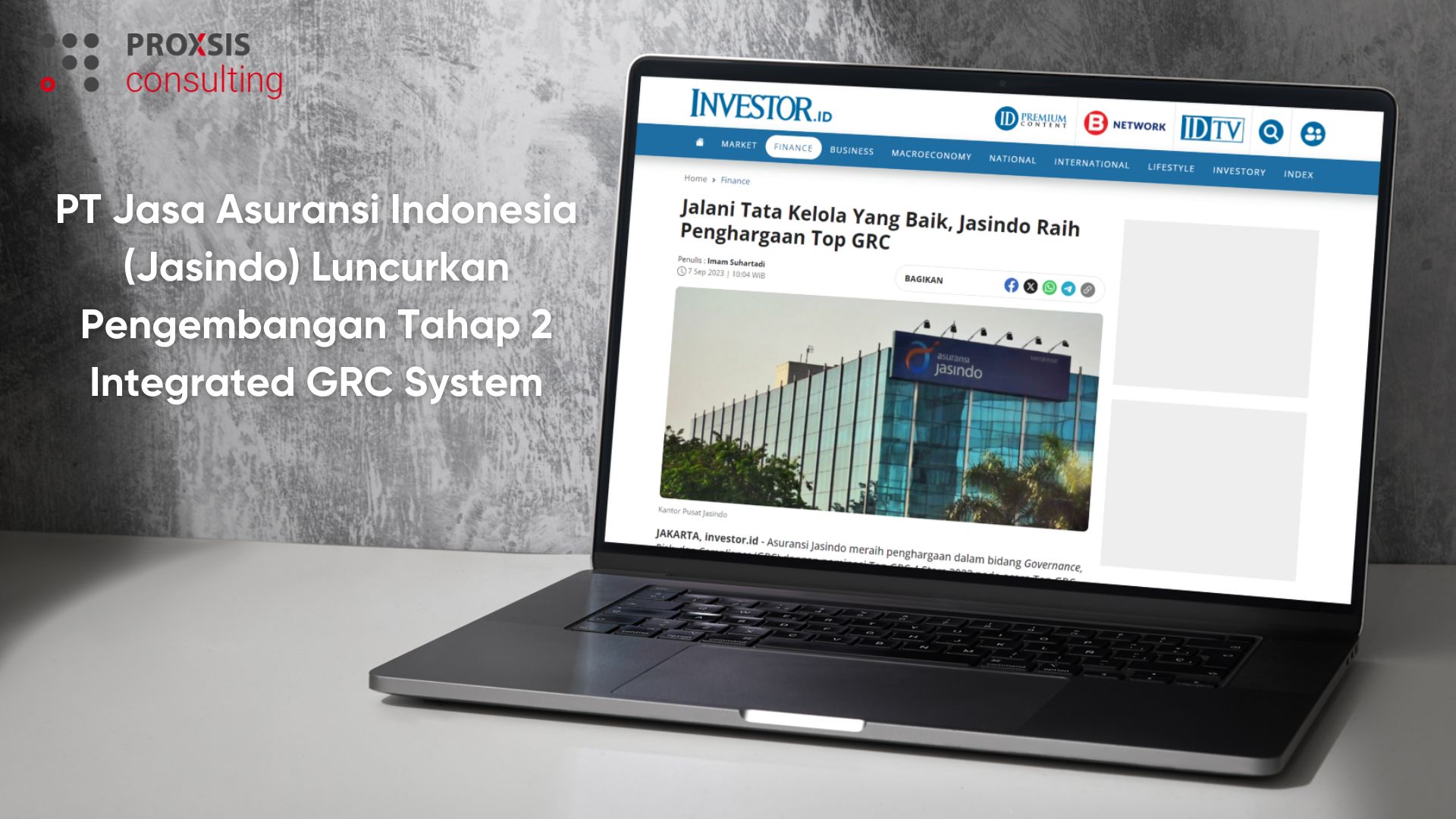 PT Jasa Asuransi Indonesia (Jasindo) Luncurkan Pengembangan Tahap 2 Integrated GRC System